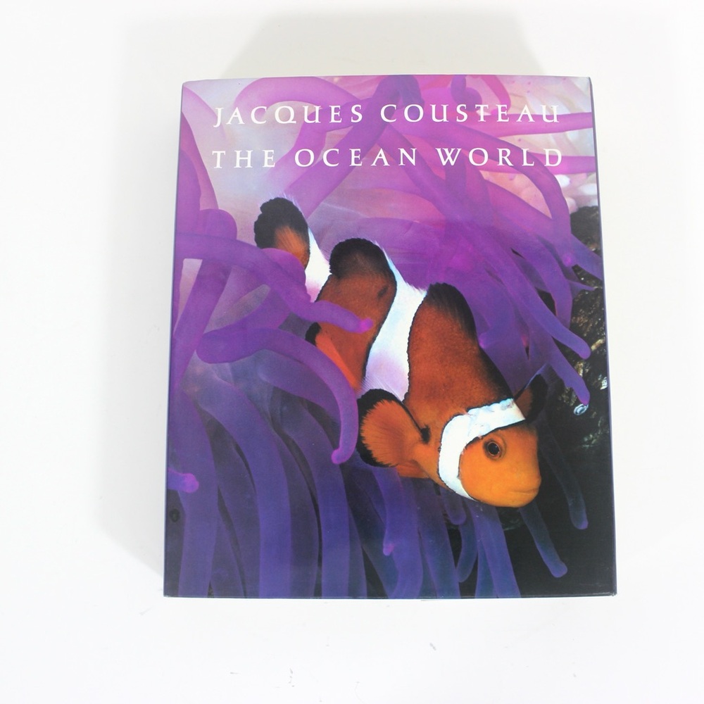 Jacques Cousteau The Ocean World Book Hardcover Hard Cover, Gift for Him Dad